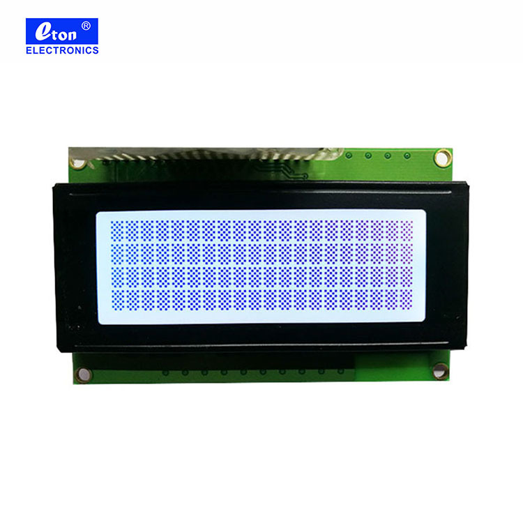 Customized White Background with Blue Text 98x60  Monochrome Fstn Mono 5.0v 4.5v 20(characters)* 4(line)  Lcd Display