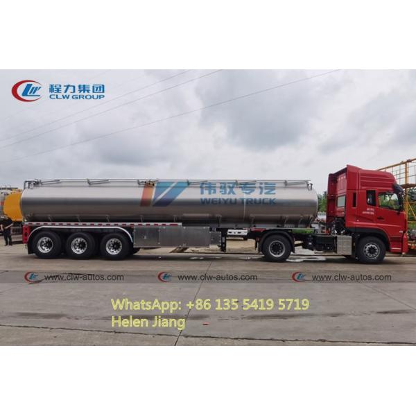 3 BPW Axles 36000 Liters Stainless Steel Oil Tank Trailer