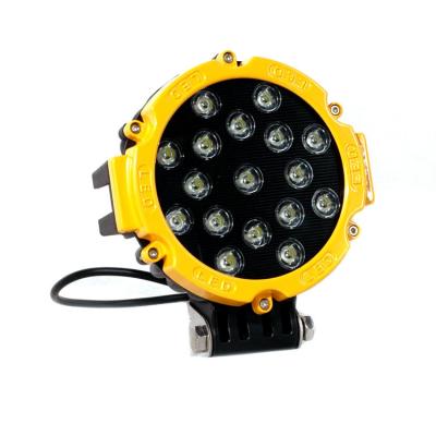 51 Watt Round Led Flood Lights Outdoor High Power 10-30V DC 6000K