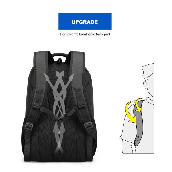 15.6 Inch Usb Durable Travel Laptop Backpack Shockproof