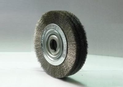 6 ” Narrow Face Stainless Steel Wire Wheel Brush 6mm Keyseat For Bench Machine