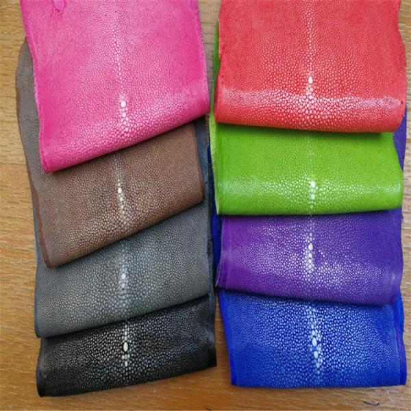 Authentic Stingray Skin Leopard Tiger Designer  Long Wallet Genuine Leather Women Large Clutch Purse Lady Card Holder