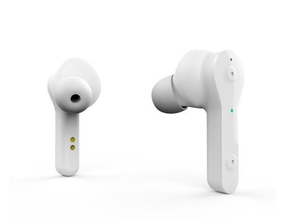 Headset stereo and wireless in ear earphones with 300mA Charging Case,all smart phone can use it DX-09