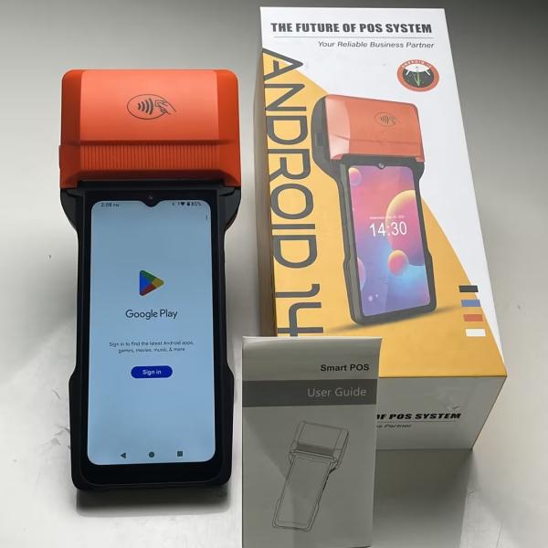 Android 14 Retail POS System 1600*720 Touch Screen Billing Machine Handheld