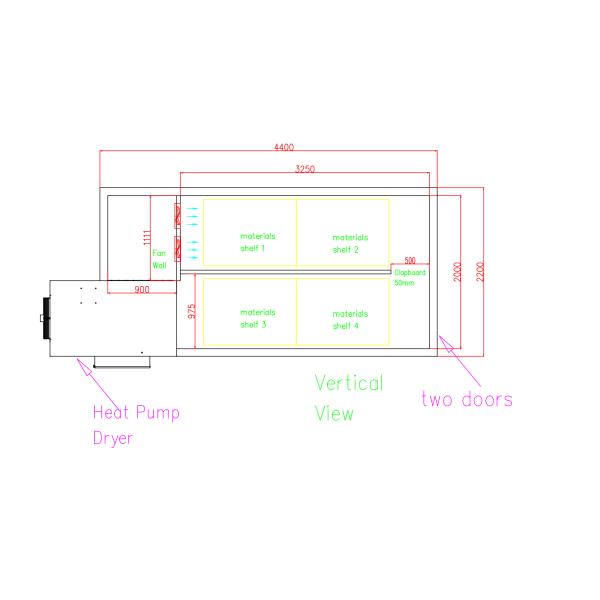 Open loop heat pump dryer  19kW,24kW,50kW
