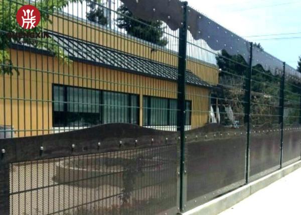 Powder Coating 358 Security Fence 2.5mx2.5m Prison Barbed Wire For Public Buildings