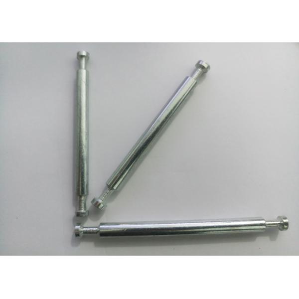 Minifix Double Ended Dowel White Zinc Finished OEM ODM Service 64mm Length