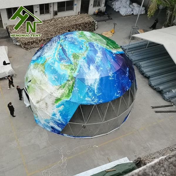 Outdoor Large Diameter 10m Spray Painting Geodesic Dome Tent For Events