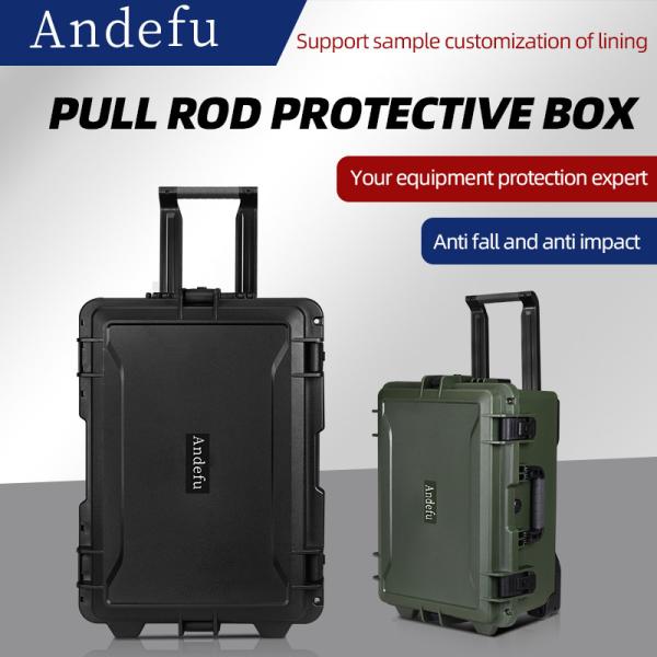 EM-5236 Plastique imperméable à l'eau Ip67 Equipement de transport de boîte à outils en plastique à coque dure avec fonction imperméable à l'eau