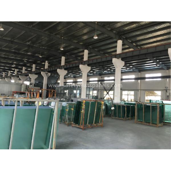 Low Iron Custom Tempered Glass Panels , Laminated Glass Film Safety