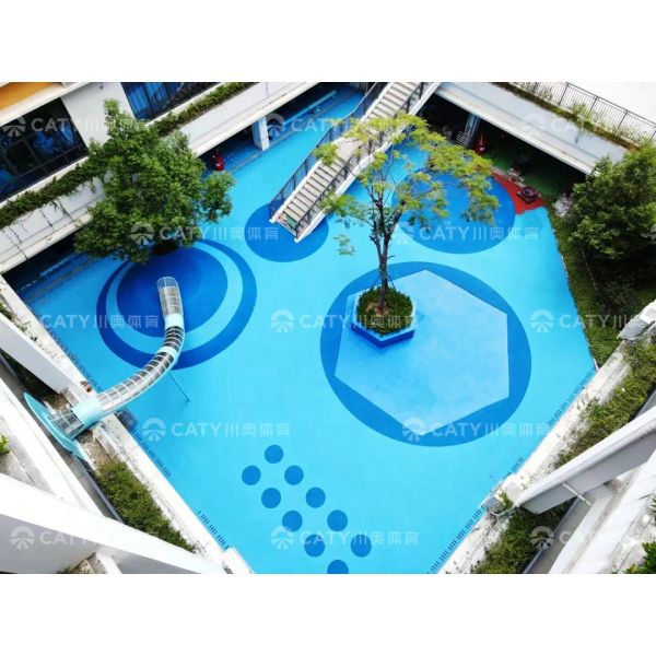 Outdoor Playground Flooring Colored Rubber Granules EPDM Rubber Playground Surface