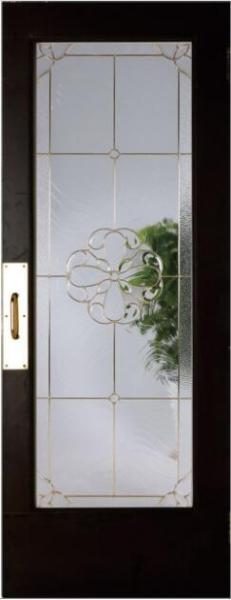 Painéis de vidro Leaded decorativos para portas com Chrome preto Caming