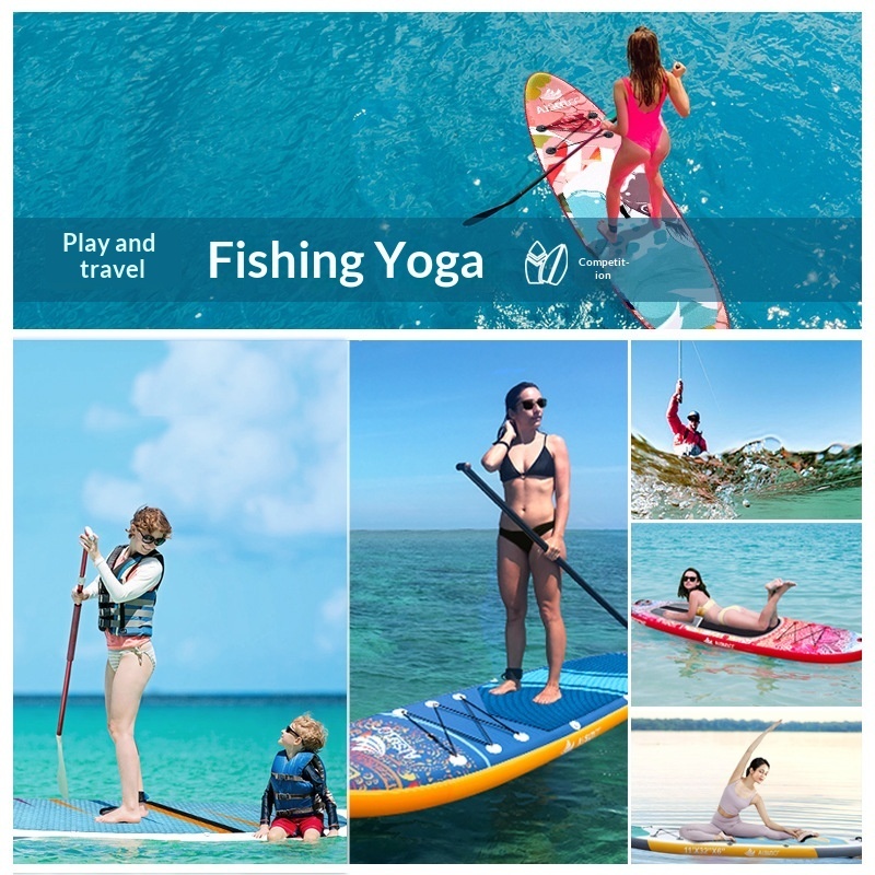 Factory Supply Inflatable PVC SUP Board for Water Yoga & Stand-Up Paddle Surfing Adult Use with Accessories