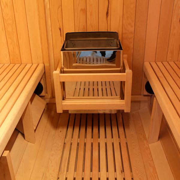 Base plástica reforçada de Cedar Sauna Wooden Steam Room fibra de vidro vermelha