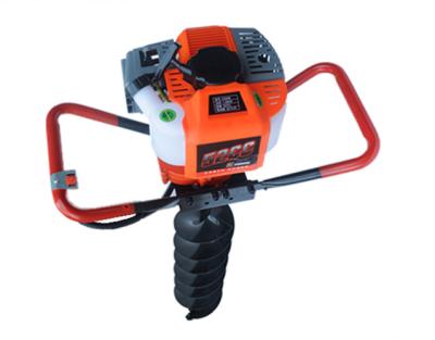eixo helicoidal manual à mão do escavador do furo de cargo da cerca de 68cc 2200w portátil para a perfuração da terra