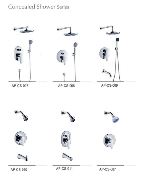 Wall Mount Trim Brass Bath Shower Faucet, Concealed Valves,Diverter 2/3 Way Shower Mixer Valves,Concealed Shower Sets.