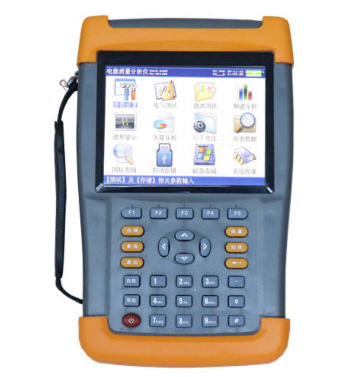 Portable Handheld Single Phase Three Phase Power Quality Tester Vector Analyzer Designed to Detect Power Grids