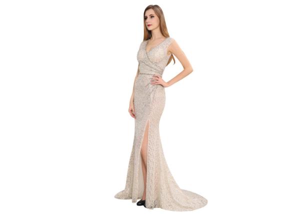 Sexy Side Slit Fashion Ladies Skirt Sleeveless Evening Dress Mermaid Dress For Women