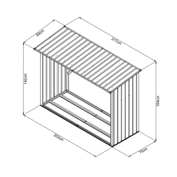 Low maintenance Garden Metal Shed 0.4m2 0.8m2 1.5m2 1.8m2 2.8m2 Metal Wooden Storage