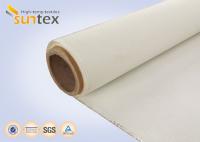 Tela revestida de alta temperatura 0.41mm da fibra de vidro do plutônio para almofadas removíveis da isolação