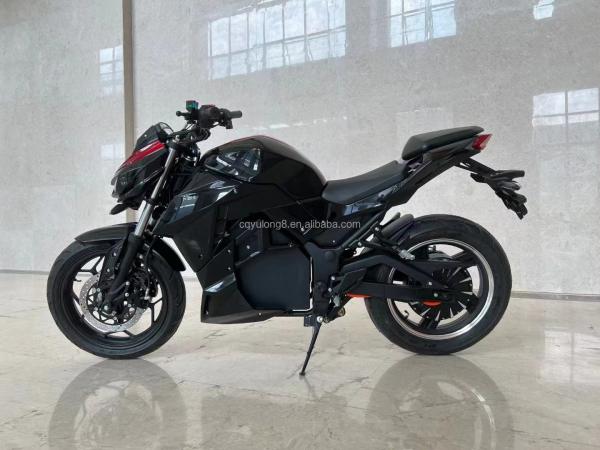 Sistema de travagem de disco Alta velocidade 10000w Bateria de lítio Motocicleta elétrica de corrida personalizada