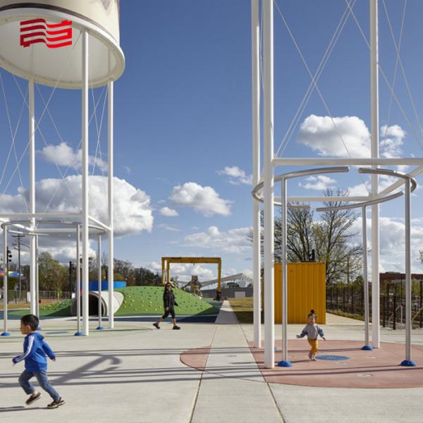 SCULPTURE of Outdoor Children's Playground Construction and Park Amusement Facilities