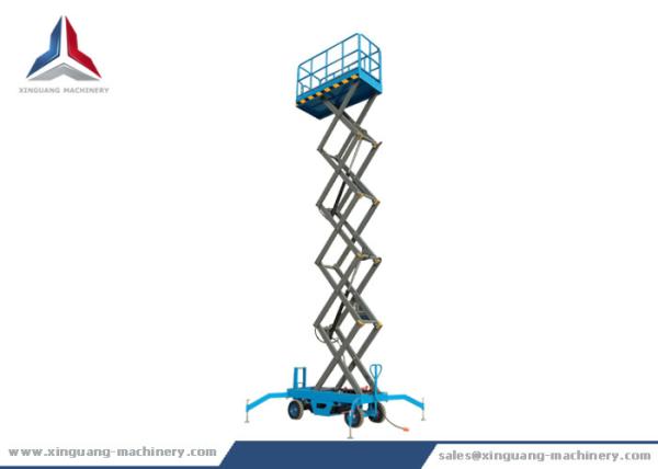 10m 500kg Capacity Battery Power Moving Hydraulic Scissor Lift Table