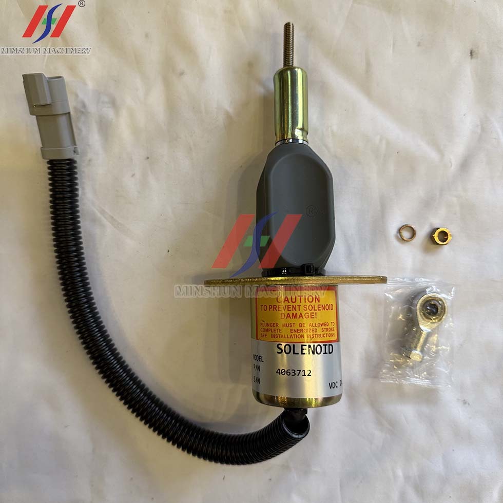 4063712 Is A 24V Fuel Shut-off Solenoid Valve Suitable For 6CT8.3L Engines