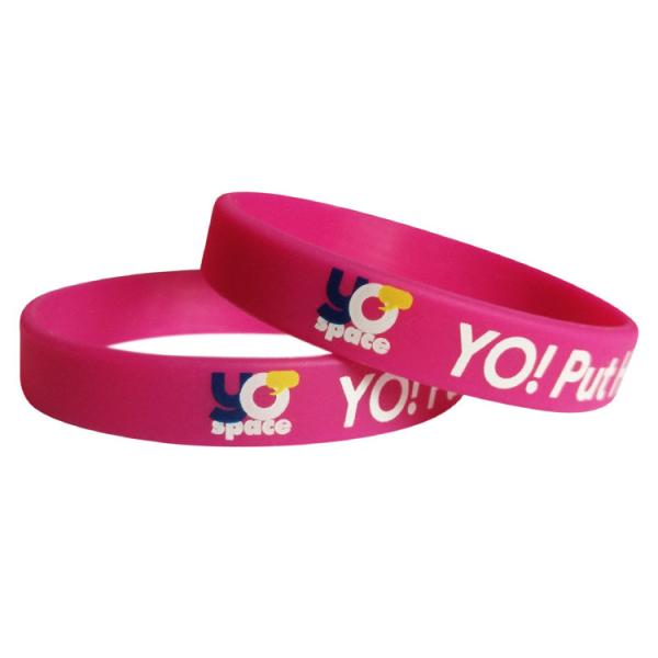 Custom Colourful Sport Debossed Rubber Wristband  ,imkgift Debossed Silicone Wristbands for Promotion