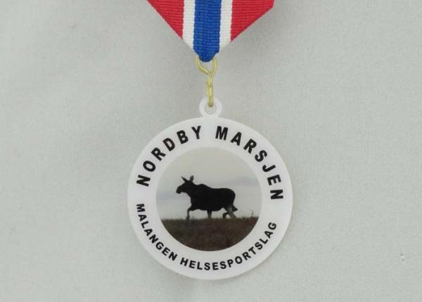 Offset Printing Brass Custom Awards Medals , Sports Medals And Ribbons