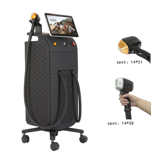 2 Handle Laser Hair Removal Equipment ， Permanent Laser Hair Removal Best Laser Machine