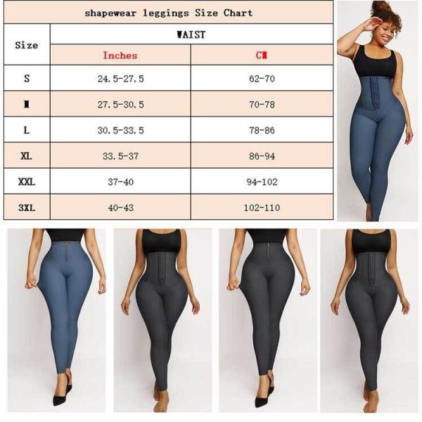 2023 Moda Mulheres Body Shaper Shapewear Jeans Calças 77% Nylon 23% Tecido Elastano
