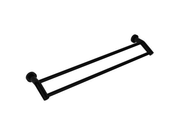 Double towel rail 82209,Round &chrome&Black Color&Zinc+SS201&Bathroom Accessories& Sanitary Hardware