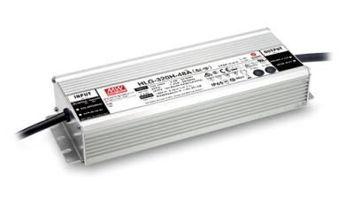 Outdoor Waterproof 12V LED Power Supply IP65 IP67 HLG-320H 252*90*43.8mm