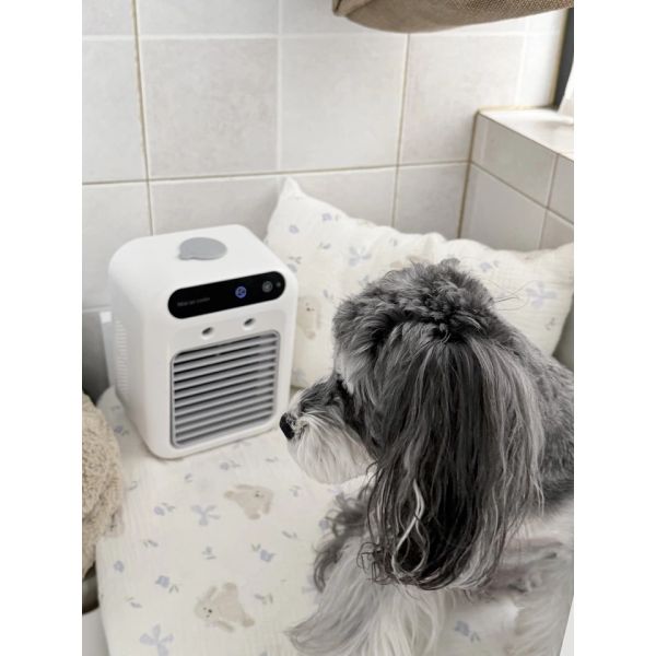 Portable Pet Spray Cooling Fan | Dog Cat Kennel Water Air Cooler