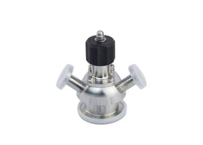 Aseptic Sanitary Sample Valve With Rotary Handle / Key Handle Longer Working Life