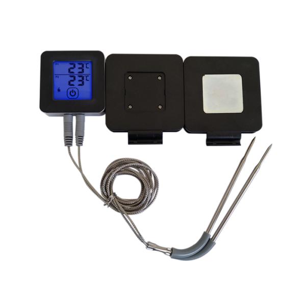 Bluetooth Connect Digital Food Thermometer , Dual Probe Smoker Grill BBQ Thermometer