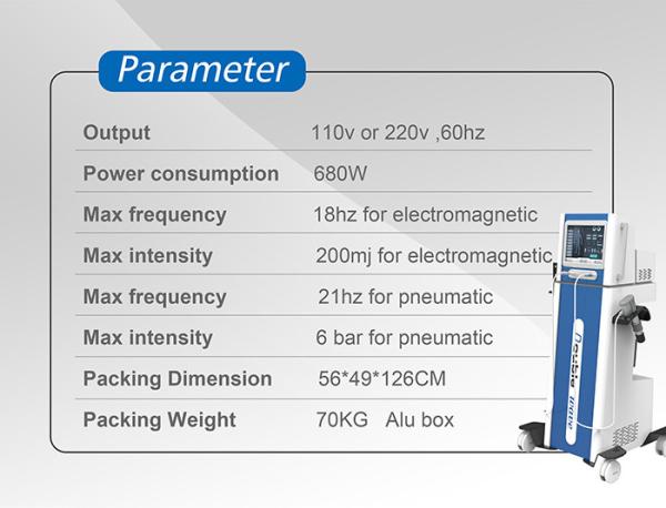 Pneumatic Extracorporeal Physical Therapy Shockwave Machine For Sports Injury Recovery Fat Reduction