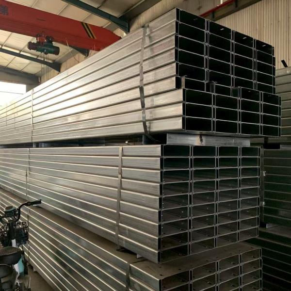 Lightweight Easy To Handle C Section Steel Roll-Formed From Galvanized Steel Strip With Carbon Steel Supports
