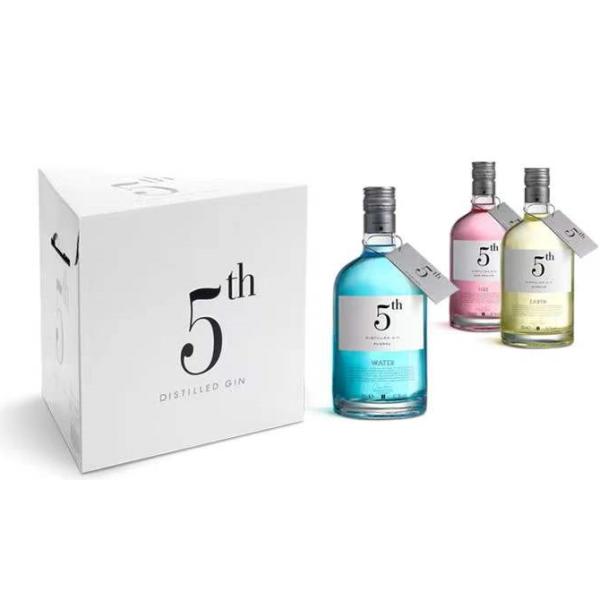 Коробка ликера бутылки цвета 3 Pantone упаковывая для бутылки стекла джина водки вискиа 200ml 375ml