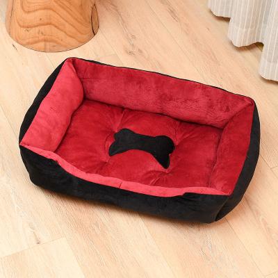 Vista - camas ortopédicas luxuosas de acalmação enchidas do cão das camas do animal de estimação dos PP algodão resistente