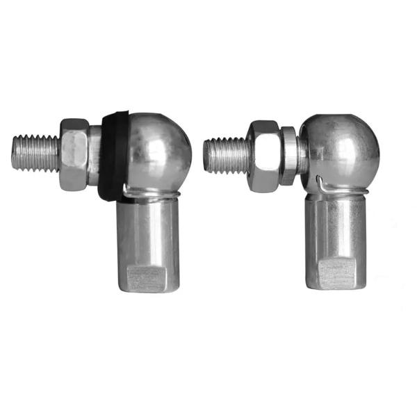 Right Thread Silver or Yellow Zinc Plated L Shaped Ball Joint Rod End Bearing for Steering Linkages