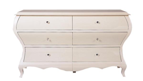 XY C059 Antique Hand Painted Wooden Cabinets 6 Drawer Country Classic Furniture