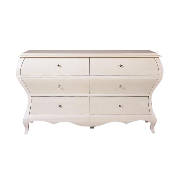 XY C059 Antique Hand Painted Wooden Cabinets 6 Drawer Country Classic Furniture