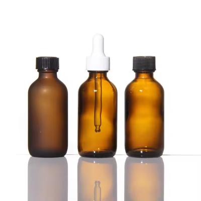 Luxo 16 oz embalagem âmbar loção vidro garrafa Boston
