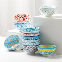 Bacia cerâmica da sopa colorida, cofre forte da micro-ondas da bacia da porcelana com logotipo feito sob encomenda