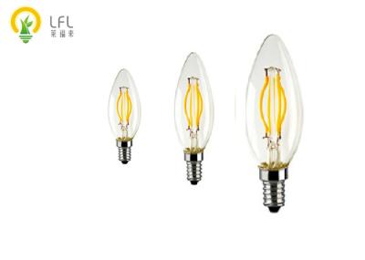 Os bulbos curvados da vela do diodo emissor de luz do filamento revestiram o pó fluorescente 2200K do verde amarelo