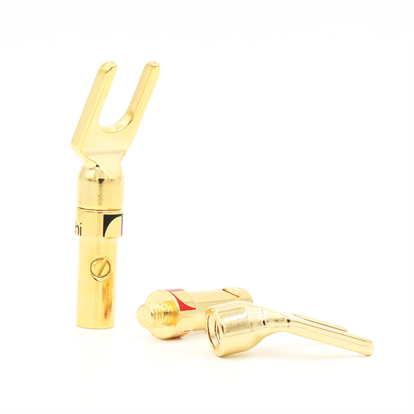 Золото Multiscene Nakamichi покрыло цвет лопаты штепсельных вилок банана y серебряный