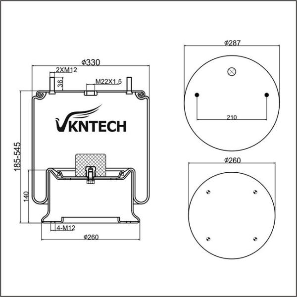 Firestone W01-M58-6338 весны воздуха тележки подвесного рессоры 1R14-730 езды воздуха Contitech 4810NP05/воздушного шара