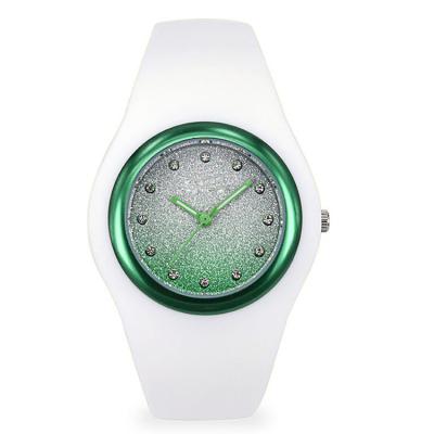 Women Jewelry ,OEM Ladies Quartz Analog Watch , Costomized Design Silicone Band Wrist Watch